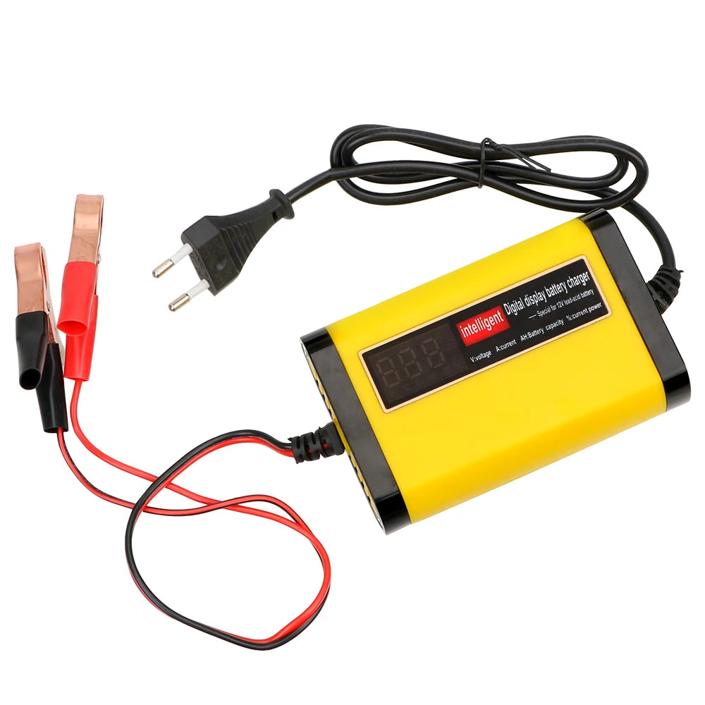 2A Intelligent Fast Power Charging 3 Stages Lead Acid AGM GEL Battery-Chargers Car Battery Charger
