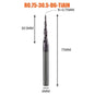 1 Pcs Solid Carbide Coated Taper Ball Nose Bit CNC Milling Cutter Router Bits for Wood and Cutters for Metal End Mill
