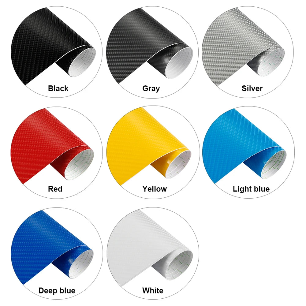 152Cm*200Cm 4D Carbon Fiber Vinyl Film Car Styling Wrapping Sheet Roll Film Automobiles DIY Car Hood Roof Stickers Accessories