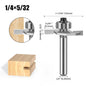 1/4" 1/2Shank High Quality "T" Type Biscuit Joint Slot Cutter Jointing/Slotting Router Bit Cutter Wood Working