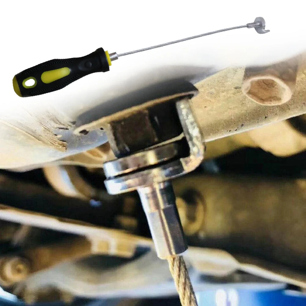 Oil Drain Plug Removal Tool Magnetic Oil Plug Remover Wrench anti Scald Auto Car Oil Drain Wrench Automobile Repair Maintenance