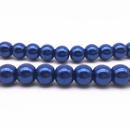 NEW 4/6/8/10Mm round Beads Loose Glass Pearl Spacer Charm Beads for Jewelry Making Diy Handmade Bracelet Accessories