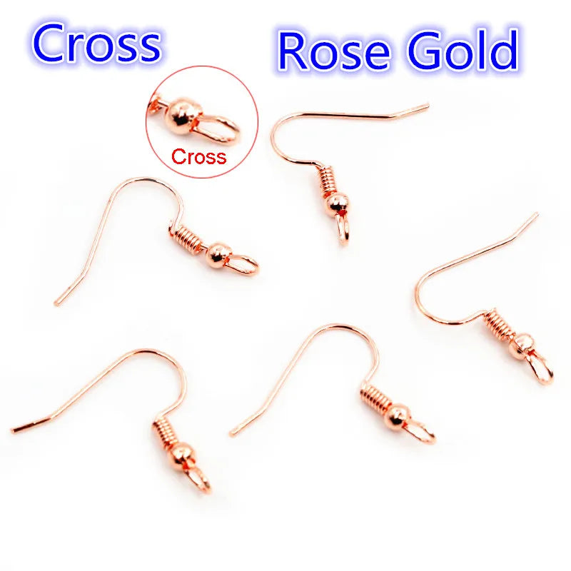 100Pcs/Lot 20X17Mm DIY Earring Findings Earrings Clasps Hooks Fittings DIY Jewelry Making Accessories Iron Hook Earwire Jewelry