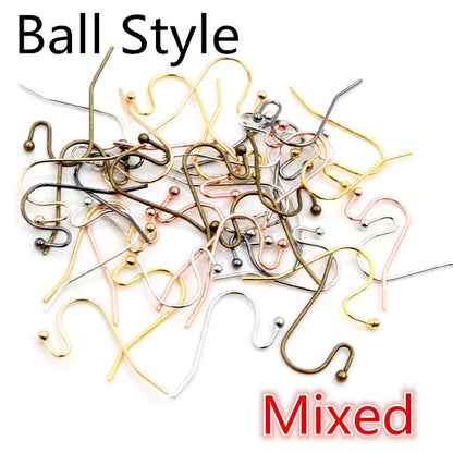 100Pcs/Lot 20X17Mm DIY Earring Findings Earrings Clasps Hooks Fittings DIY Jewelry Making Accessories Iron Hook Earwire Jewelry