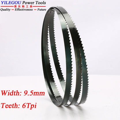 3Pcs 8" 9" 10" Band Saw Blades. 1400 1425 1570 1750Mm Woodworking Bandsaw Blade 6, 14Tpi Cutting Curve. 3 6.35 9.5Mm Saw Blades