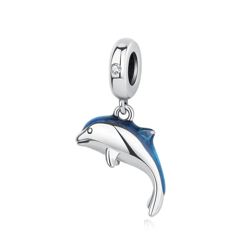 Original 925 Sterling Silver Charm Bead Love Dog Cat Paw Panda Firefly Pendant Charms Fit Bracelets Necklaces Women Jewelry