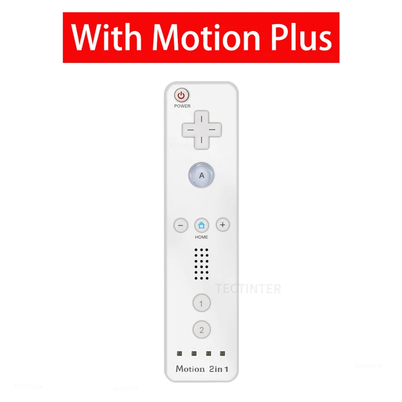 2 in 1 Controller for Nintendo Wii Console Wireless Gamepad Optional Motion plus Nunchuck Remote Joystick Video Game Accessories