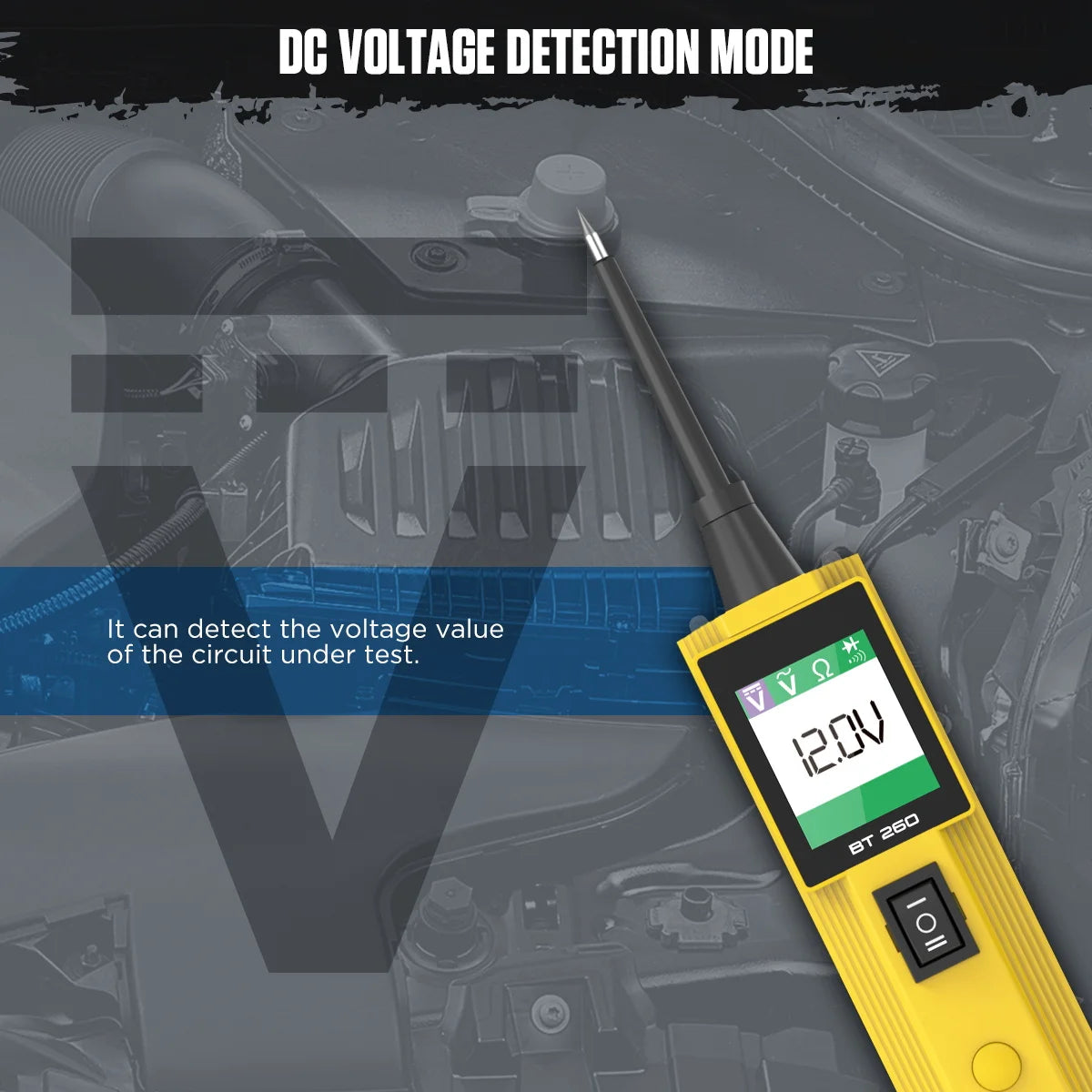BT260 Car Electrical Circuit Tester Power Probe Automotive Scanner Auto LED Display Voltage Digital Diagnostic Tool Pb100