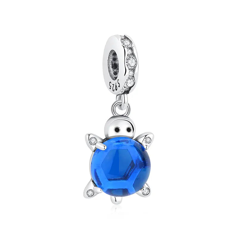 Original 925 Sterling Silver Charm Bead Love Dog Cat Paw Panda Firefly Pendant Charms Fit Bracelets Necklaces Women Jewelry