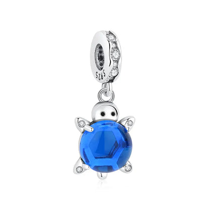 Original 925 Sterling Silver Charm Bead Love Dog Cat Paw Panda Firefly Pendant Charms Fit Bracelets Necklaces Women Jewelry