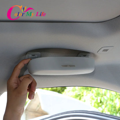 Car Glasses Holder Case Sunglass Holder Sun Glasses Box for Audi Q3 Q5 SQ5 Q7 A1 A3 S3 A4 A6 A7 S6 S7 S4 RS4 A5 S5 2012-2022