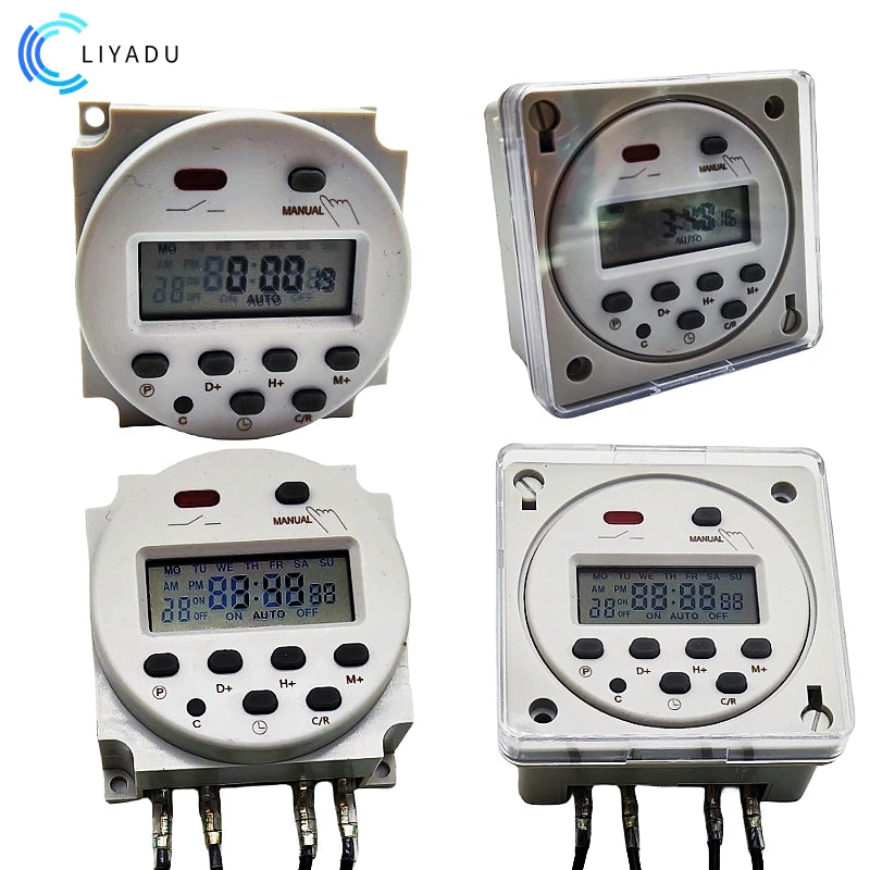 CN101A 12V/24V/110V/220V Single and Double Countdown Micro Cycle Time Control Switch Timer Controller Min Control 16A