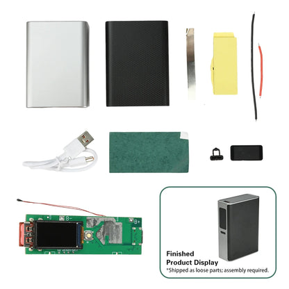 22.5W Fast Charging Module TFT Color Screen Digital DIY Power Bank Kit 21700 Battery Case Fast Charging Mini Portable Power