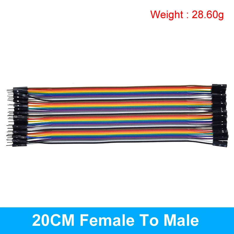 Dupont Line 10CM 20CM 30CM 40Pin Male to Male + Male to Female and Female to Female Jumper Wire Dupont Cable for Arduino