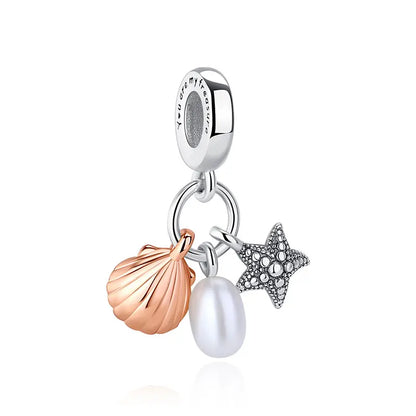 Original 925 Sterling Silver Charm Bead Love Dog Cat Paw Panda Firefly Pendant Charms Fit Bracelets Necklaces Women Jewelry