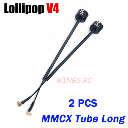 Antenna Lollipop 4 V4 FPV Antenna 5.8G 2.6Dbi Stubby RHCP SMA RPSMA UFL Straight/Angle MMCX 7.2G for FPV RC Racing Drone