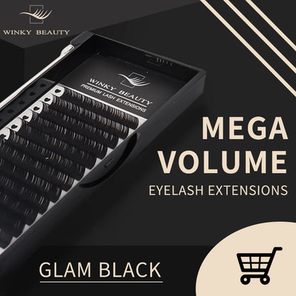 Custom Your Logo Individual Eyelash Extension Silk Lashes Russian Volume Classic Eyelash Extensions for Makeup