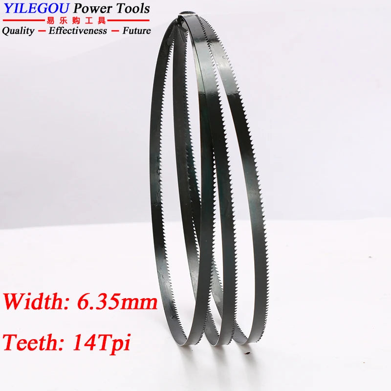3Pcs 8" 9" 10" Band Saw Blades. 1400 1425 1570 1750Mm Woodworking Bandsaw Blade 6, 14Tpi Cutting Curve. 3 6.35 9.5Mm Saw Blades