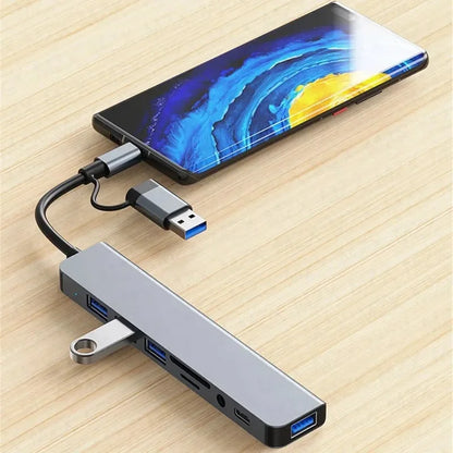 USB C HUB Type C Splitter Thunderbolt 3 Docking Station Laptop Adapter with for Macbook Air M1 Ipad Pro
