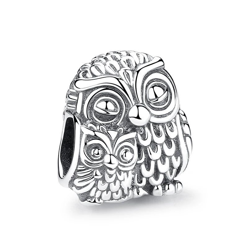 Original 925 Sterling Silver Charm Bead Love Dog Cat Paw Panda Firefly Pendant Charms Fit Bracelets Necklaces Women Jewelry