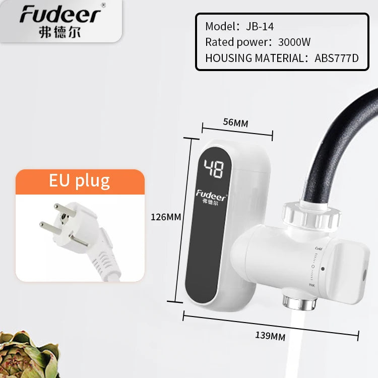Electric Water Heater Kitchen Faucet Conector Instant Hot Water Tap Adapter 220V Water Heater Bathroom Accessories