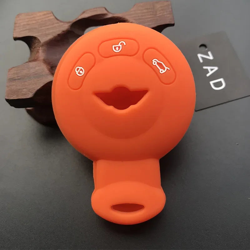 Silicone Car Key Case Cover Protector Set for Bmw Mini Cooper S Roadster R55 R56 R57 R58 R59 Remote Shell Holder Accessories