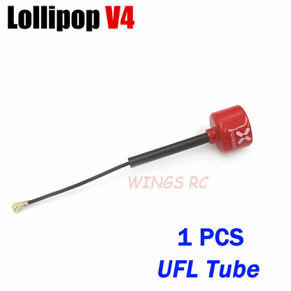 Antenna Lollipop 4 V4 FPV Antenna 5.8G 2.6Dbi Stubby RHCP SMA RPSMA UFL Straight/Angle MMCX 7.2G for FPV RC Racing Drone