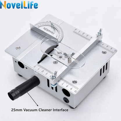 Mini Table Saw Small Woodworking Electric Bench Saw Handmade DIY Hobby Model Crafts Cutting Tool 775 Motor 96W 63Mm HSS Blade R1