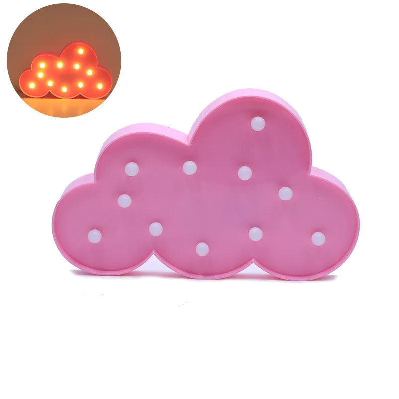 Cloud LED 3D Cartoon Night Light Wall Baby Lamp Toys Nordic Lamp Home Decoration Children'S INS Photographic Props Xmas Gift