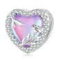 925 Sterling Silver Colorful Ocean Starfish round Heart Charm Butterfly Murano Glass Bead Fit Original Bracelet DIY Gift