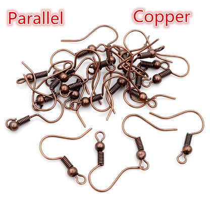 100Pcs/Lot 20X17Mm DIY Earring Findings Earrings Clasps Hooks Fittings DIY Jewelry Making Accessories Iron Hook Earwire Jewelry