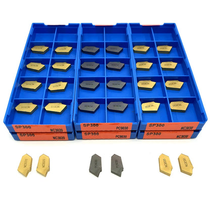 SP200 SP300 SP400 PC9030 NC3020 NC3030 Slotted Carbide Inserts Parting and Grooving Metal Tool Lathe Tool Grooving Turning Tool