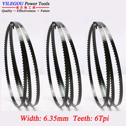 3Pcs 8" 9" 10" Band Saw Blades. 1400 1425 1570 1750Mm Woodworking Bandsaw Blade 6, 14Tpi Cutting Curve. 3 6.35 9.5Mm Saw Blades