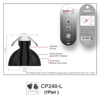 Spinfit CP100 CP800 CP240 In-Ear Ear Tips Silicone Case for Fiio DUNU KZ Hidizs Moondrop Earphone