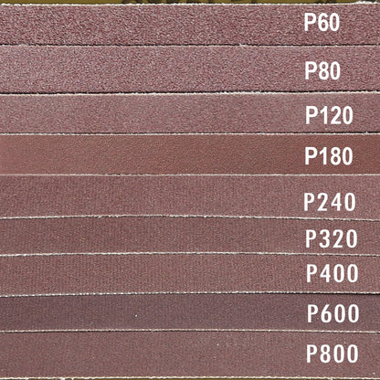 10 Pieces 50X1220Mm A/O Abrasive Sanding Belts 2"X48" P60-600 Coarse to Fine Grinding Belt Grinder Accessories