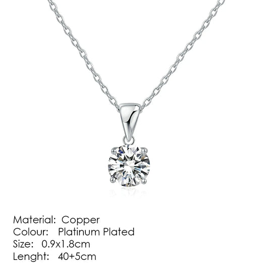 Fashion Crown Pendant Necklace for Women Retro Vintage Classic Rose Gold Color Cubic Zirconia Chain on Neck Trendy Jewelry N390