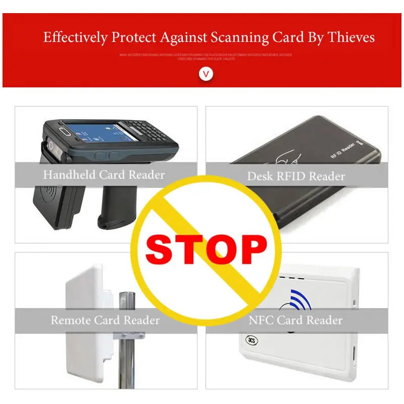 10Pcs Anti-Scan Card Sleeve Credit NFC RFID Card Protector Anti-Magnetic Aluminum Foil Portable Bank Card Holder