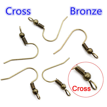 100Pcs/Lot 20X17Mm DIY Earring Findings Earrings Clasps Hooks Fittings DIY Jewelry Making Accessories Iron Hook Earwire Jewelry
