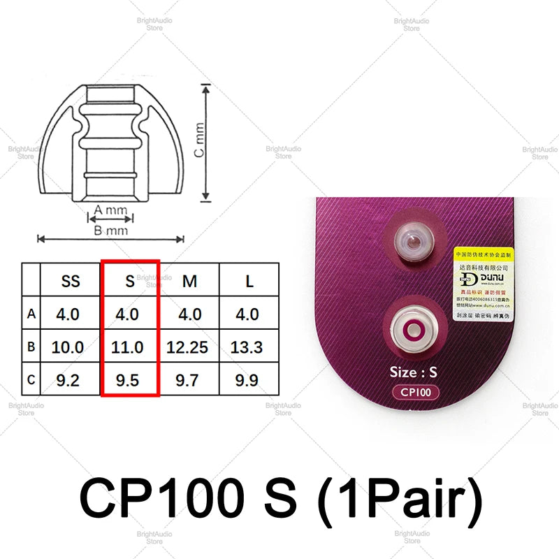 Spinfit CP100 CP800 CP240 In-Ear Ear Tips Silicone Case for Fiio DUNU KZ Hidizs Moondrop Earphone