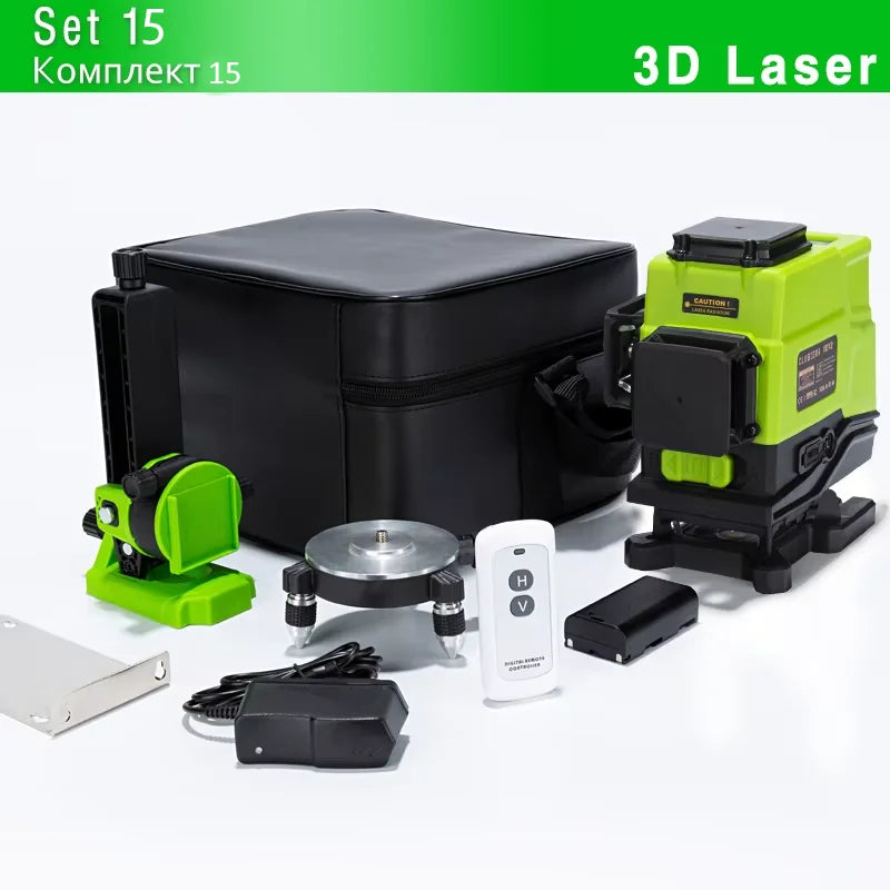 CE Certificated 3D New ABS and PC Shell Shockproof Lines Laser Level with 5200Mah BATTERY Work Separately Laser Lines