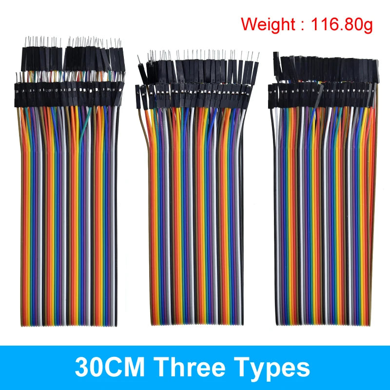 Dupont Line 10CM 20CM 30CM 40Pin Male to Male + Male to Female and Female to Female Jumper Wire Dupont Cable for Arduino