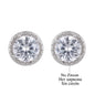 Classic Green AAA Cubic Zirconia Stud Earrings round Crystal Girl Ear Studs for Women Multicolor Fashion Jewelry Brincos AE176
