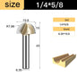 Core Box round Cove Nose Bit Tungsten Carbide CNC Woodworking Groove Tools Router Bits for Wood 1/2 1/4 Shank Milling Cutter