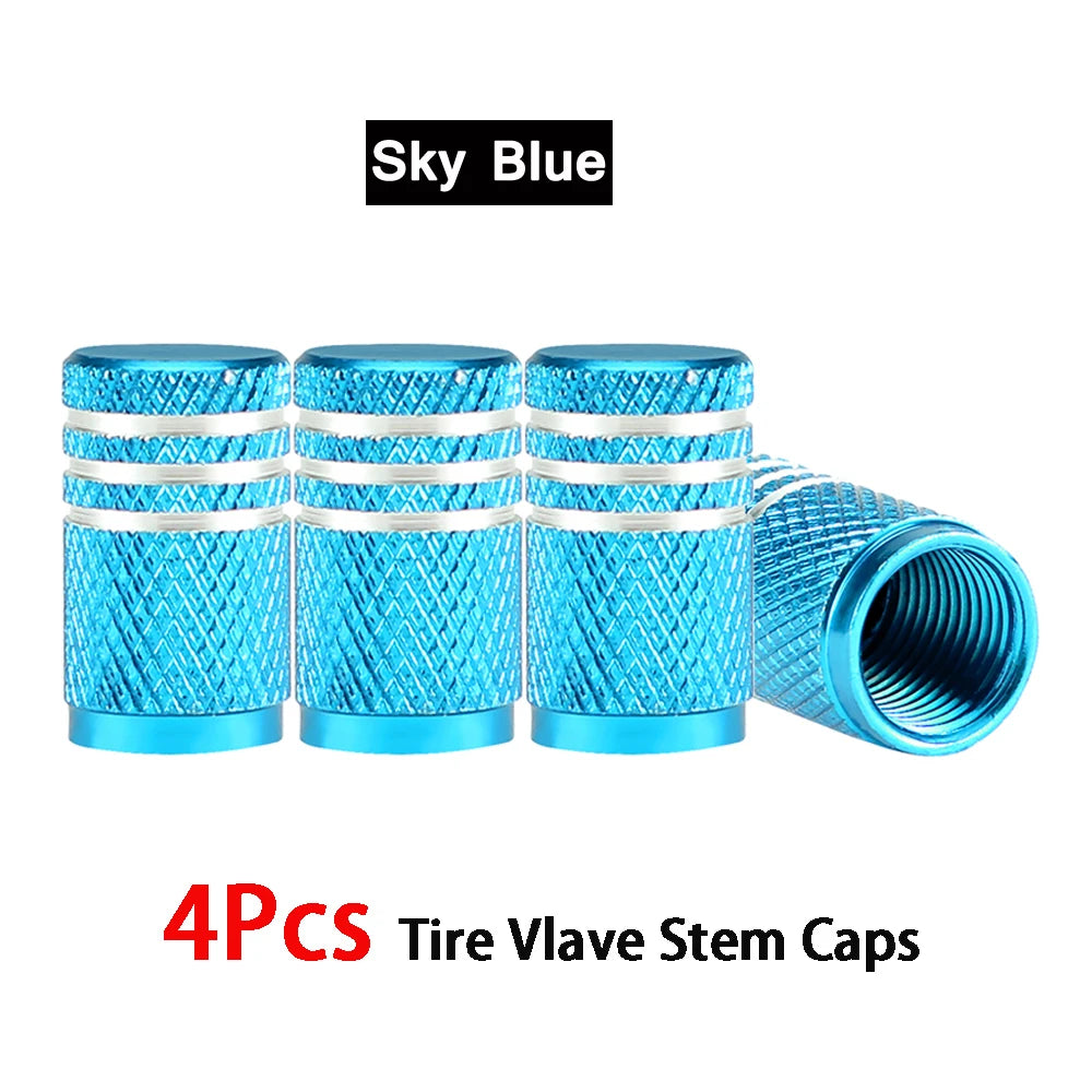 4Pcs/Lot Universal Alu-Alloy Tire Valve Caps for Car Truck Motorcycle Bicycle Valve Stem Cover Tire Accessories