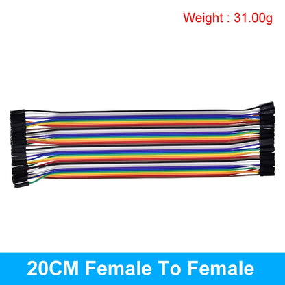 Dupont Line 10CM 20CM 30CM 40Pin Male to Male + Male to Female and Female to Female Jumper Wire Dupont Cable for Arduino