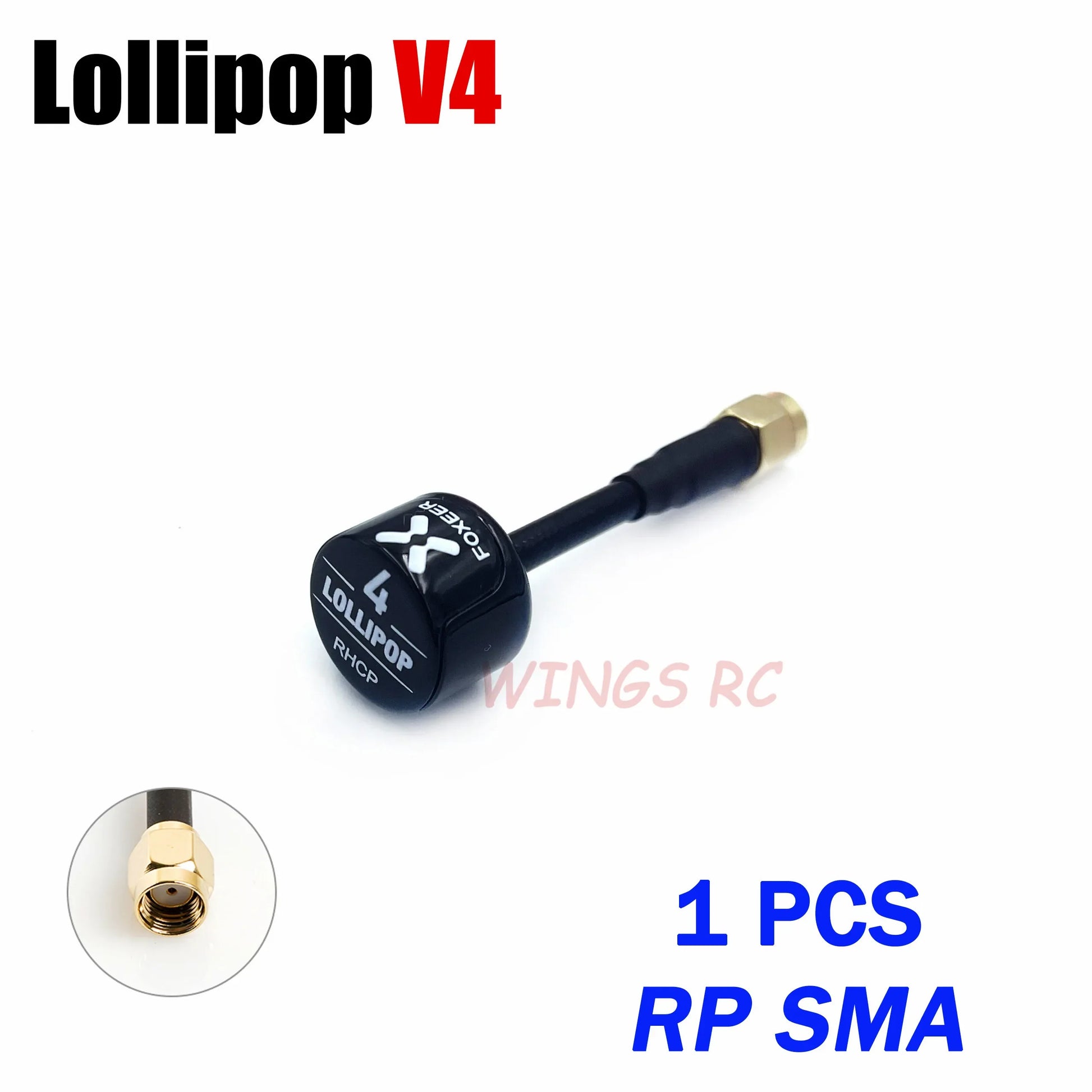 Antenna Lollipop 4 V4 FPV Antenna 5.8G 2.6Dbi Stubby RHCP SMA RPSMA UFL Straight/Angle MMCX 7.2G for FPV RC Racing Drone