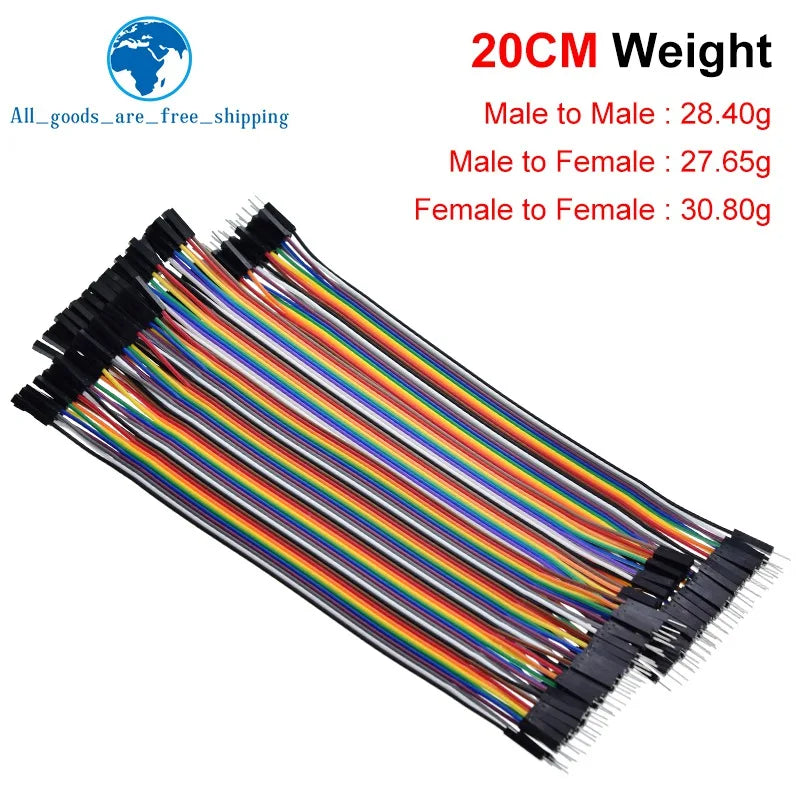Dupont Line 10CM 20CM 30CM 40Pin Male to Male + Male to Female and Female to Female Jumper Wire Dupont Cable for Arduino