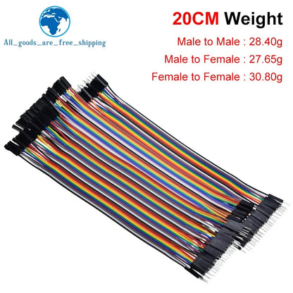 Dupont Line 10CM 20CM 30CM 40Pin Male to Male + Male to Female and Female to Female Jumper Wire Dupont Cable for Arduino