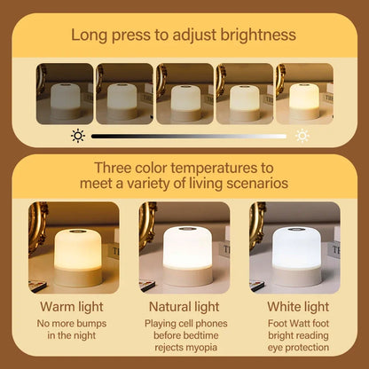 LED Table Lamp Touch Bedside Lamp 13 Color Changing Night Light Room Decor Remote Dimmable Rechargeable Bedside Night Lamp