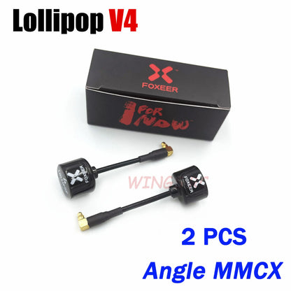 Antenna Lollipop 4 V4 FPV Antenna 5.8G 2.6Dbi Stubby RHCP SMA RPSMA UFL Straight/Angle MMCX 7.2G for FPV RC Racing Drone